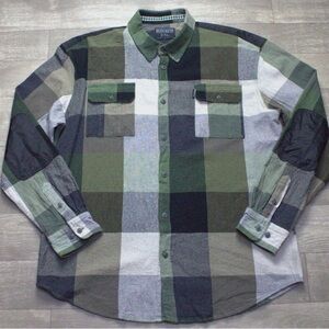 Staple Pigeon Industries Checkered Plaid Button Down Shirt Cotton Flannel 2XL